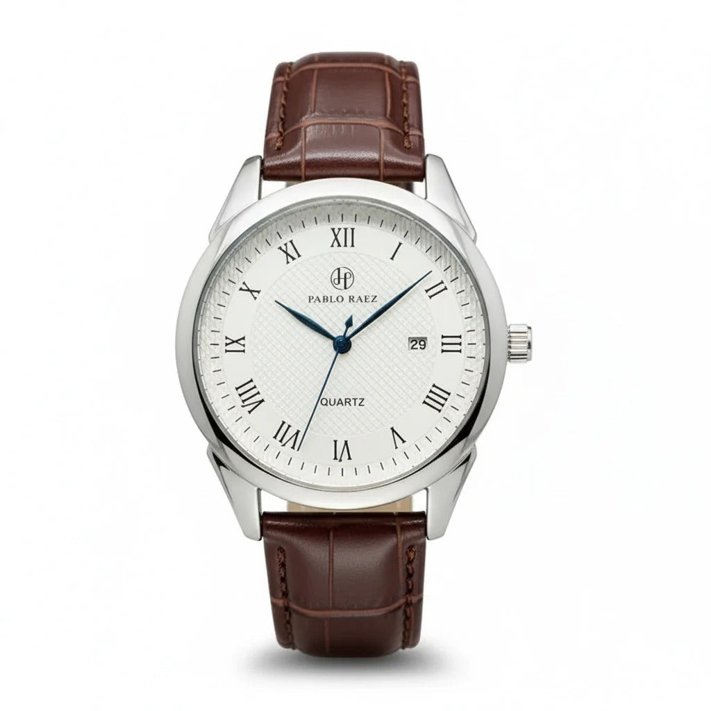 Reloj Pablo Raez Classic - Café Blanco