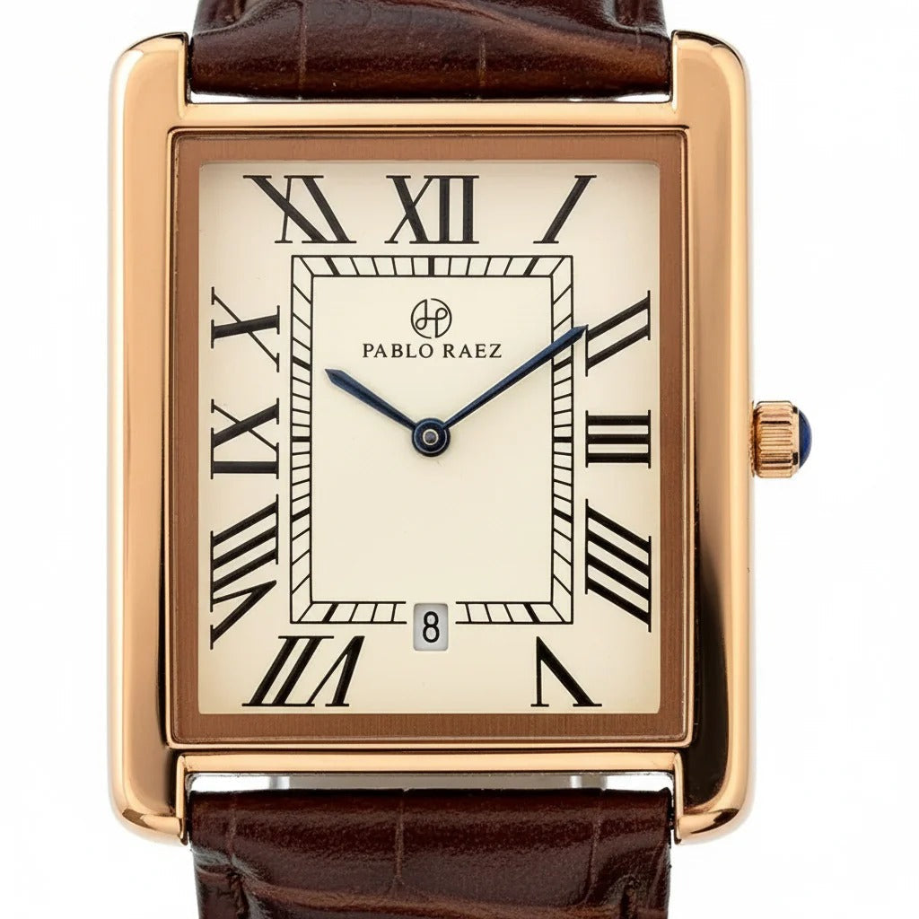 Reloj Pablo Raez Houston - Café Dorado 40MM