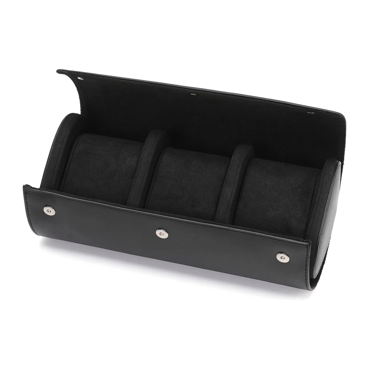 Estuche de Cuero Premium Negro 3 Espacios - Pablo Raez