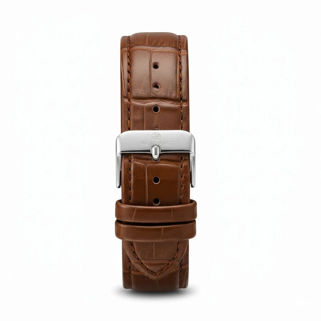 Reloj Pablo Raez Classic - Café Blanco