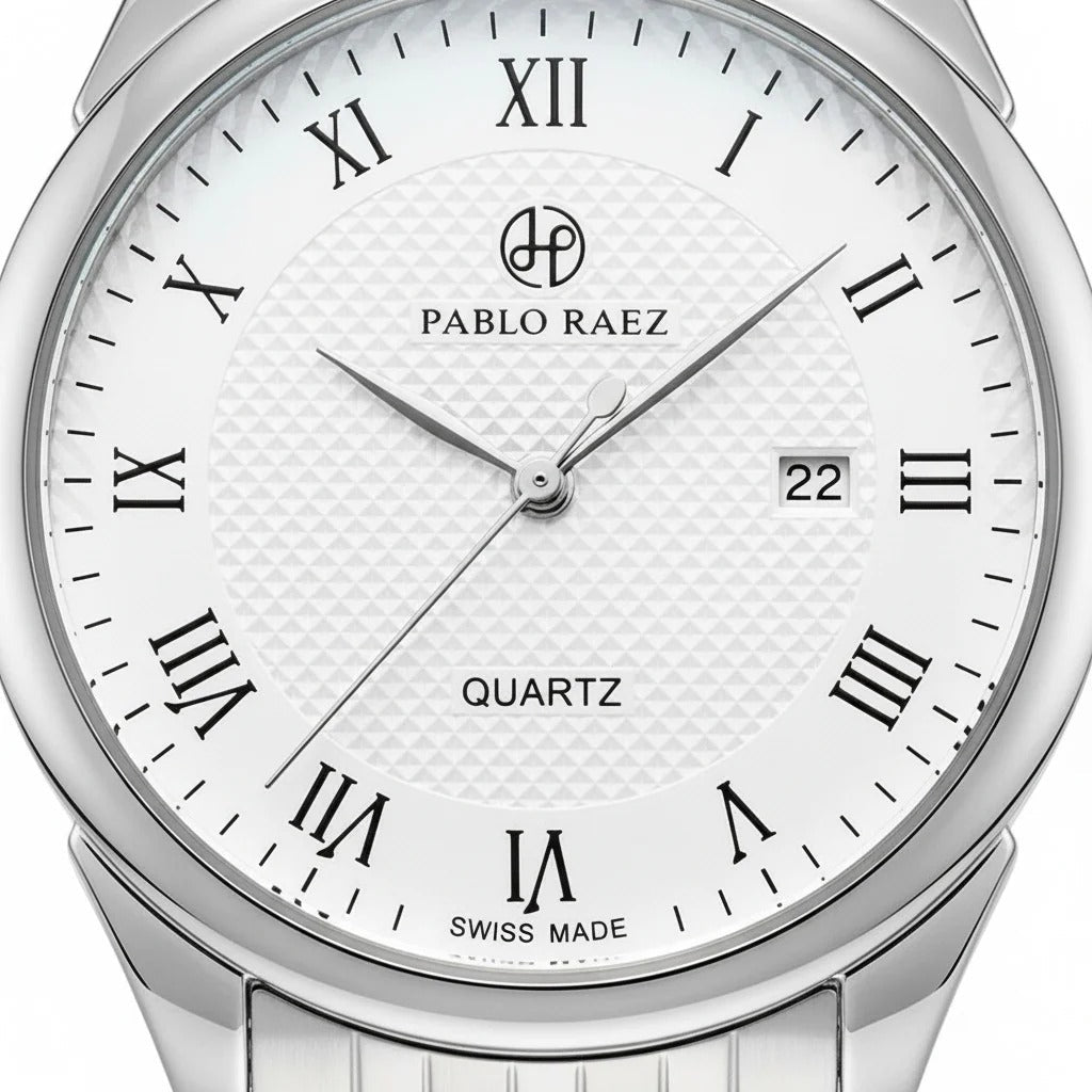 Reloj Pablo Raez Classic - Plateado Blanco