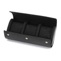 Estuche de Cuero Premium Negro 3 Espacios - Pablo Raez