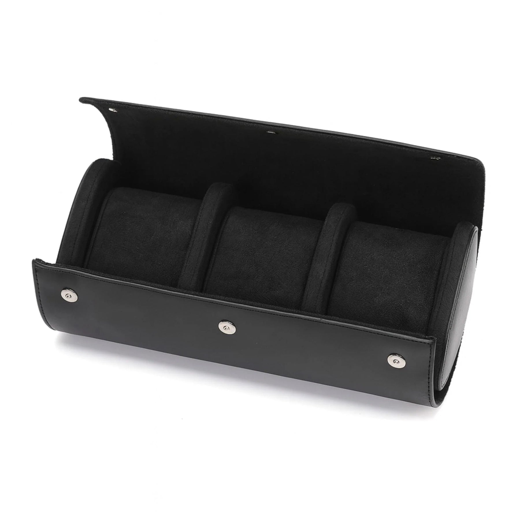Estuche de Cuero Premium Negro 3 Espacios - Pablo Raez