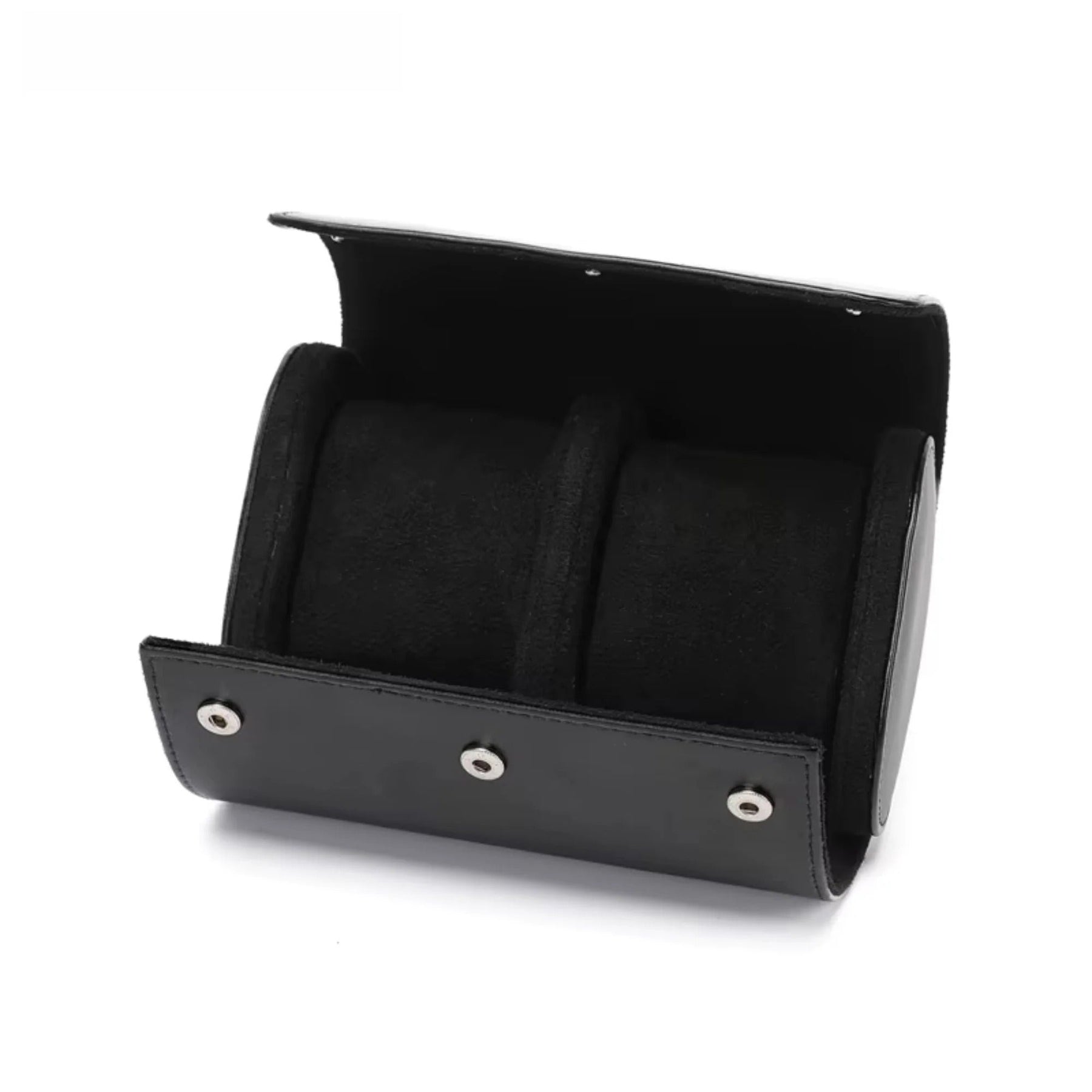 Estuche de Cuero Premium Negro 2 Espacios - Pablo Raez